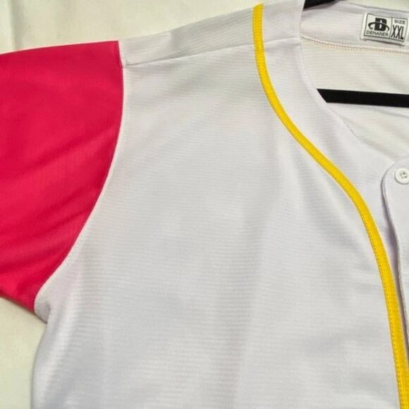 Dehaner Sportswear Baseball Jersey Unisex XXL Blank Colorful Athleisure EUC - Picture 3 of 6